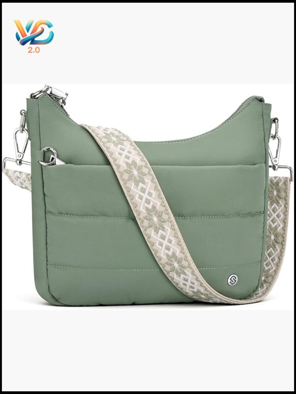 Anti Theft Crossbody Purse Hobo Bag RFID Blocking Lock Zipper Quilted Puffer
